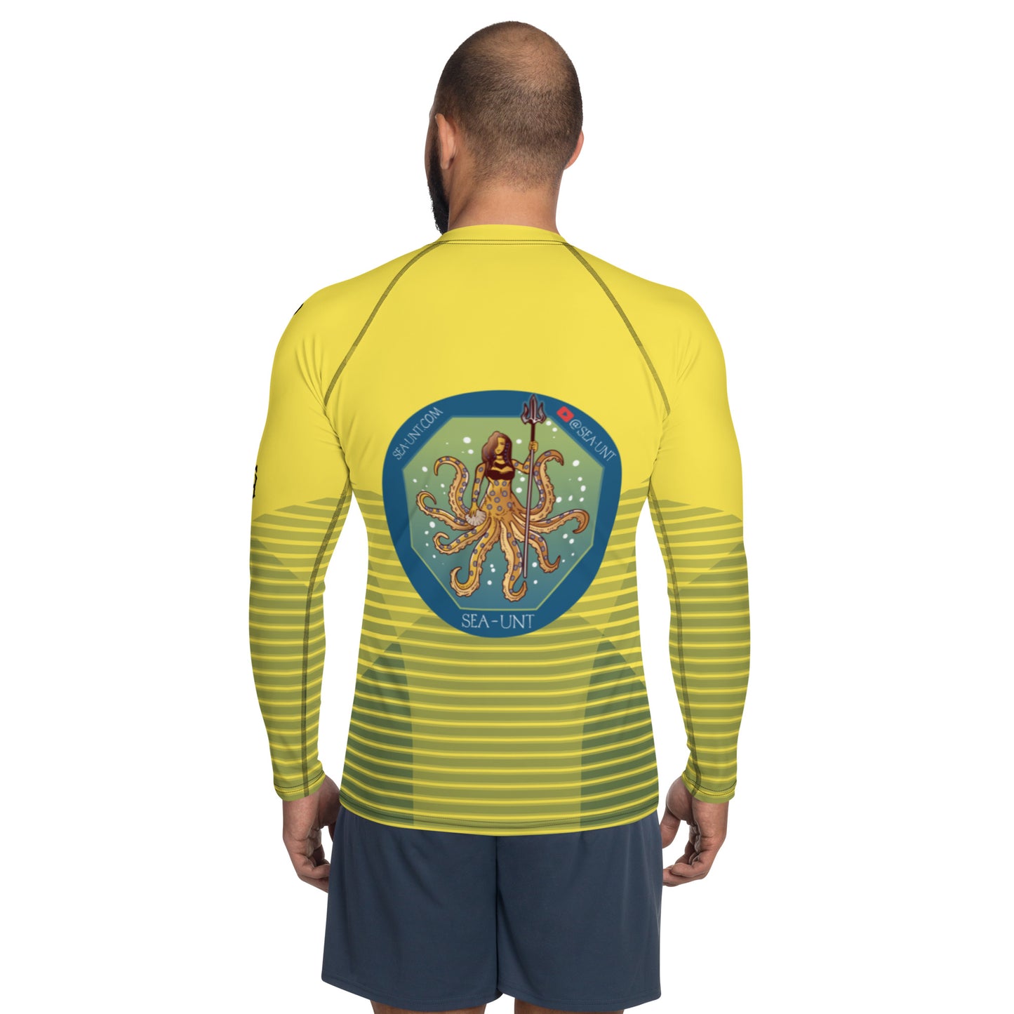 Sea UNT Men's Yellow Rash Guard