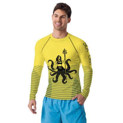 Sea UNT Men's Yellow Rash Guard