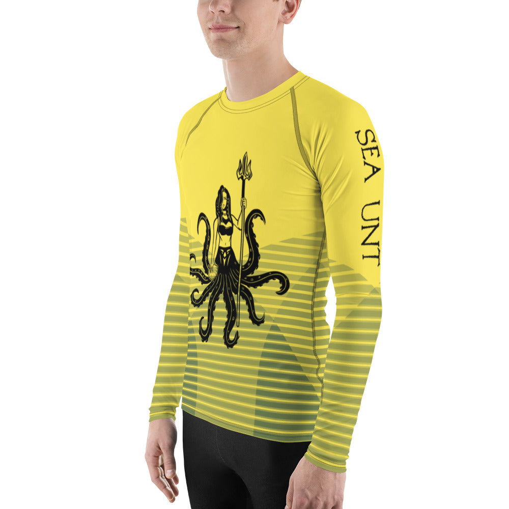 Sea UNT Men's Yellow Rash Guard