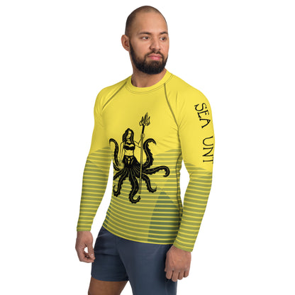 Sea UNT Men's Yellow Rash Guard