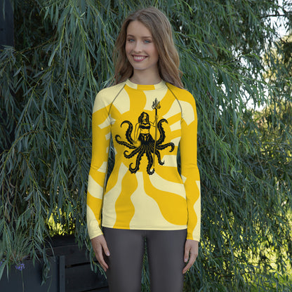 Sea UNT Yellow Rash Guard