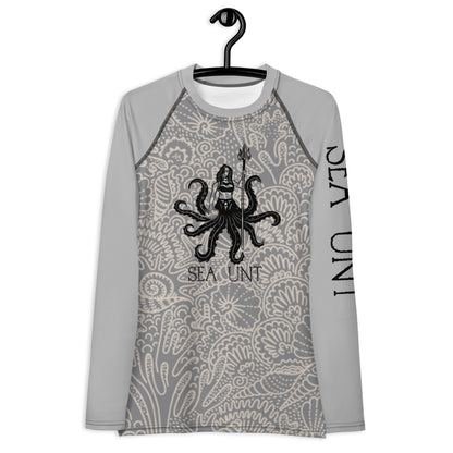 Women's Gray Ocean Rash Guard