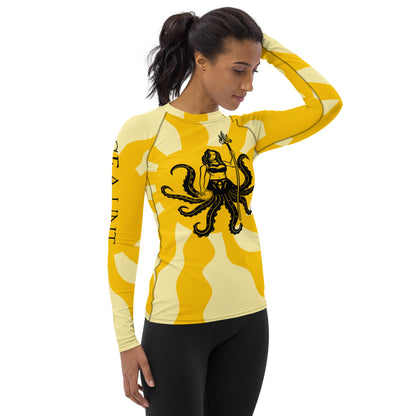 Sea UNT Yellow Rash Guard