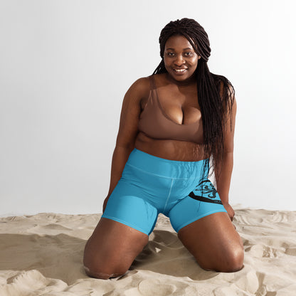 Sea UNT Blue Yoga Shorts: Your All-Around Activewear Essential